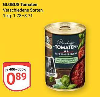 GLOBUS Tomaten mit Basilikum, verschiedene Sorten, 400-500 g