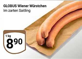GLOBUS Wiener Würstchen im zarten Saitling
