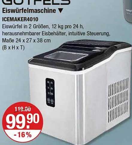 GOTFELS Eiswürfelmaschine ICEMAKER4010
