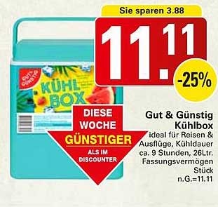 Gut & Günstig Kühlbox