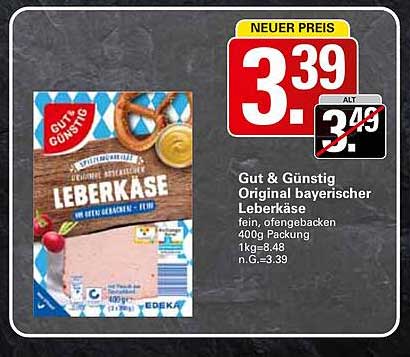 Gut & Günstig Original bayerischer Leberkäse 400g