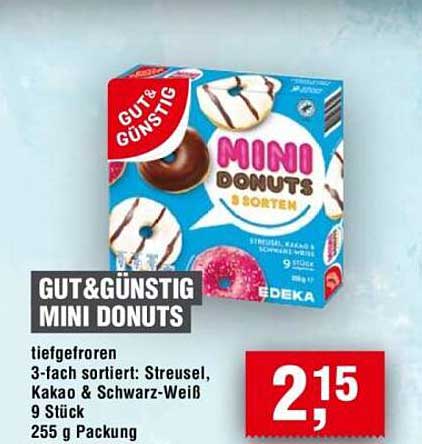 GUT&GÜNSTIG MINI DONUTS 3 Sorten
