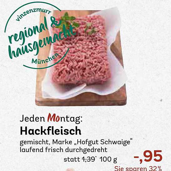 Hackfleisch gemischt, Marke „Hofgut Schwaige“