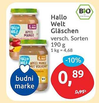 Hallo Welt Gläschen - Bio-Marmelade in verschiedenen Sorten