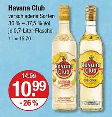 Havana Club - Verschiedene Sorten 0,7 Liter Flasche