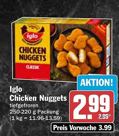 Iglo Chicken Nuggets tiefgefroren 250-220 g Packung
