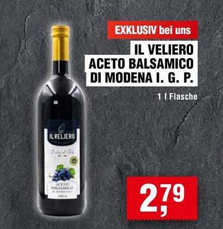 IL VELIERO ACETO BALSAMICO DI MODENA I.G.P.