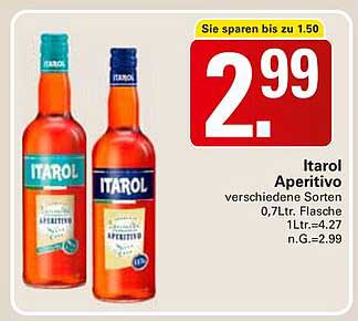 Itarol Aperitivo verschiedene Sorten 0,7L