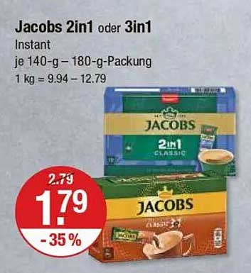 Jacobs 2in1 oder 3in1 Instant Kaffee - jetzt im Angebot!