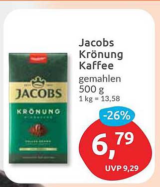 Jacobs Krönung Kaffee gemahlen 500 g