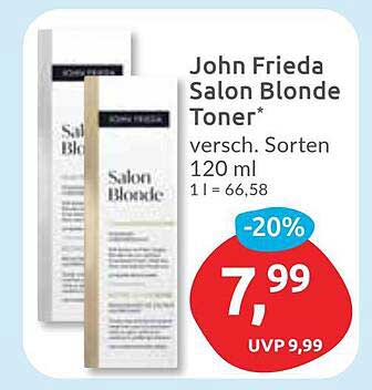 John Frieda Salon Blonde Toner 120 ml - Jetzt 20% günstiger