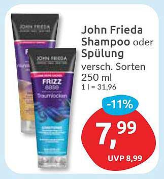 John Frieda Shampoo oder Spülung 250 ml - Verschiedene Sorten