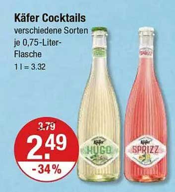 Käfer Cocktails verschiedene Sorten je 0,75-Liter-Flasche