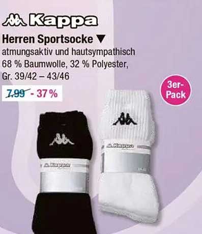 Kappa Herren Sportsocken 3er-Pack