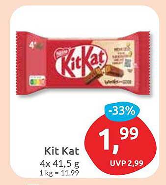 Kit Kat 4x41,5 g - Jetzt im Angebot!