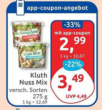 Kluth Nuss Mix - verschiedene Sorten