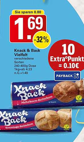 Knack & Back Vielfalt - verschiedene Sorten 240-400g Dose