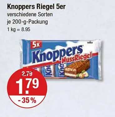 Knoppers Riegel 5er - verschiedene Sorten
