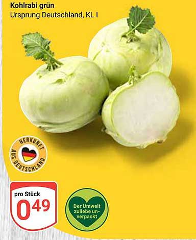 Kohlrabi grün - Ursprung Deutschland, KL I