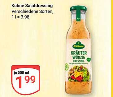Kühne Salatdressing - Kräuter Würzig, 500 ml