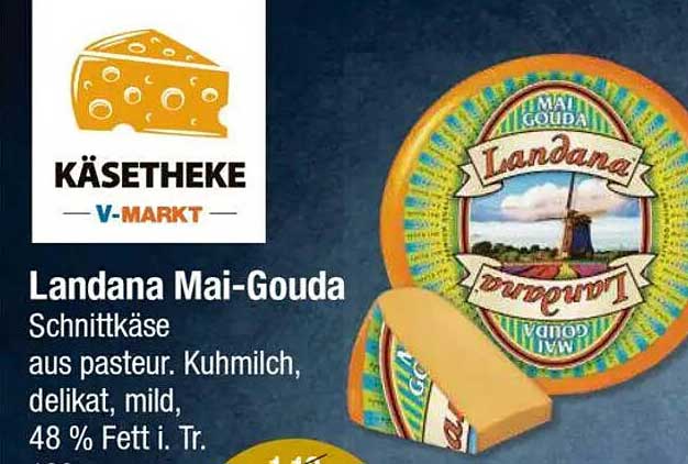 Landana Mai-Gouda Schnittkäse