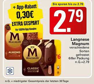 Langnese Magnum verschiedene Sorten 6/8er Packung