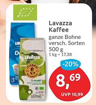 Lavazza Kaffee ganze Bohne versch. Sorten 500 g