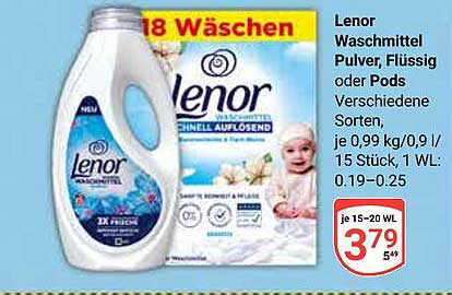 Lenor Waschmittel Pulver, Flüssig oder Pods – Verschiedene Sorten
