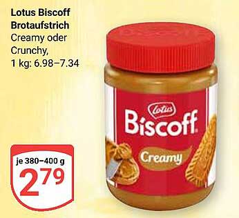 Lotus Biscoff Brotaufstrich Creamy oder Crunchy
