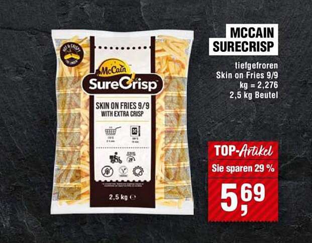 McCain SureCrisp - Tiefgefrorene Skin on Fries 9/9