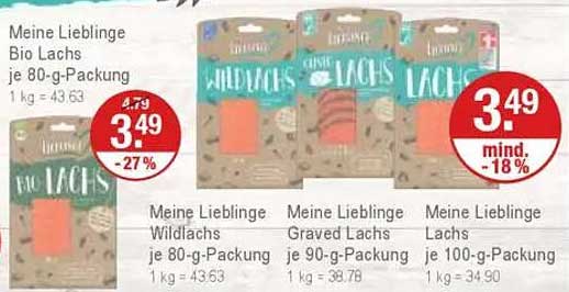 Meine Lieblinge Bio Lachs je 80-g-Packung