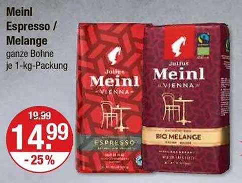Meinl Espresso / Melange 1-kg-Packung