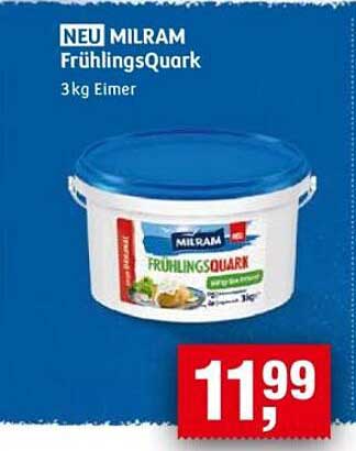 MILRAM FrühlingsQuark 3kg Eimer
