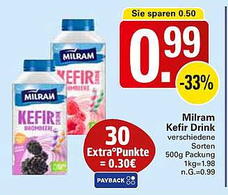 Milram Kefir Drink verschiedene Sorten 500g