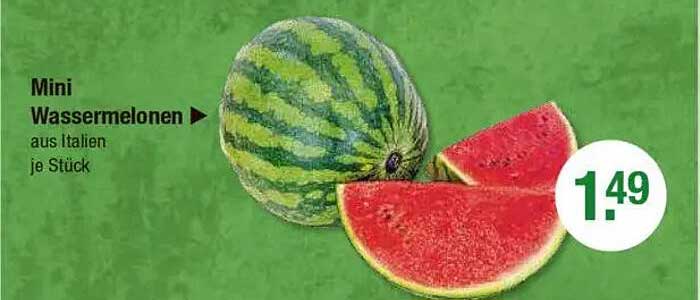 Mini Wassermelonen aus Italien je Stück