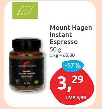 Mount Hagen Instant Espresso 50 g