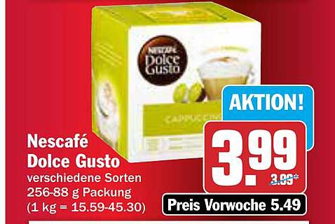 Nescafé Dolce Gusto verschiedene Sorten 256-88 g Packung