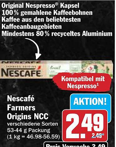 Nescafé Farmers Origins NCC - 100% gemahlene Kaffee
