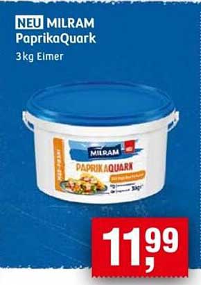 NEU MILRAM PaprikaQuark 3kg Eimer