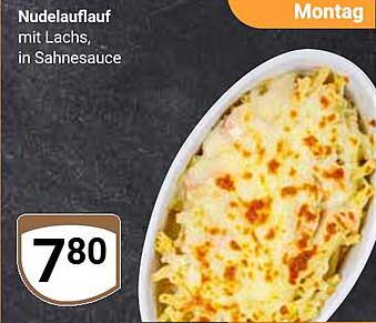 Nudellauf mit Lachs in Sahnesauce