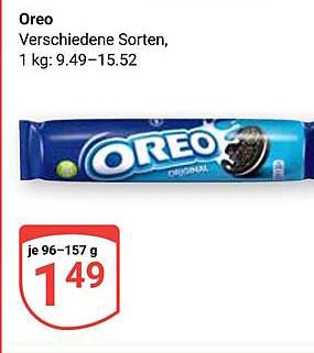 Oreo – verschiedene Sorten, 1 kg: 9,49–15,52