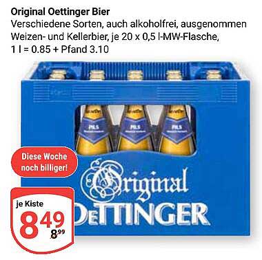 Original Oettinger Bier