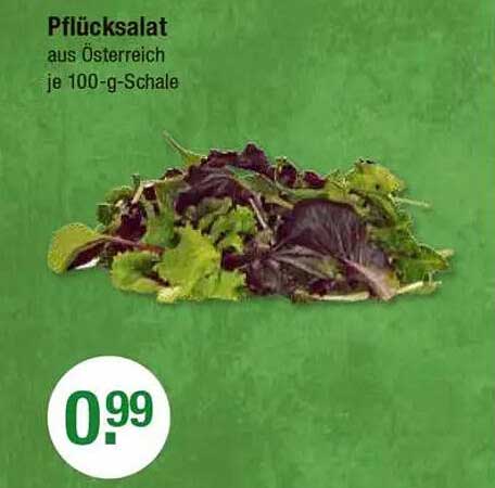 Pflücksalat aus Österreich je 100-g-Schale
