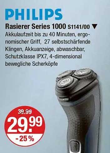 Philips Rasierer Series 1000 S1141/00