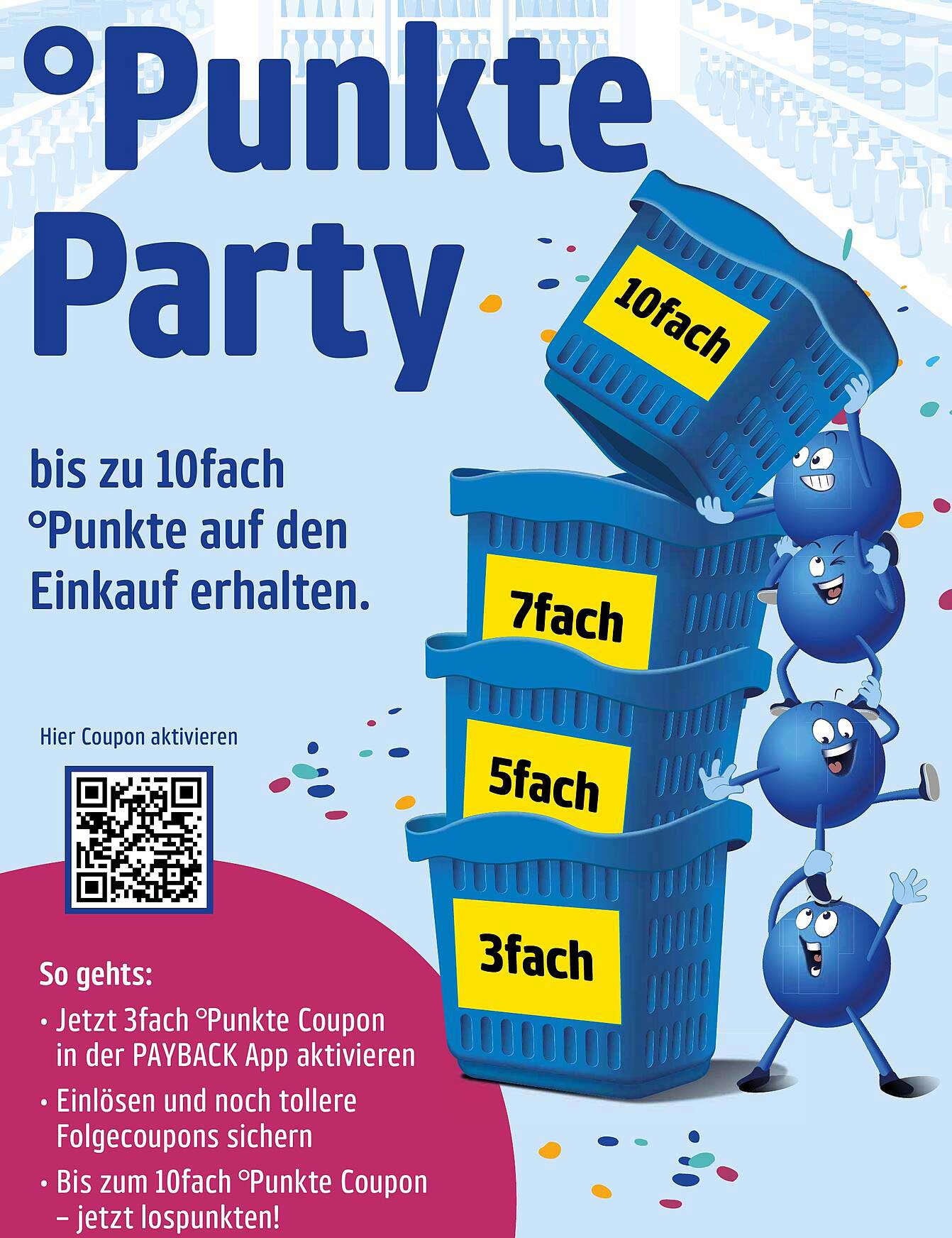 Punkte Party – bis zu 10fach Punkte auf den Einkauf erhalten!