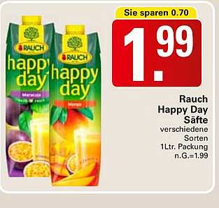 Rauch Happy Day Säfte – verschiedene Sorten 1L Packung