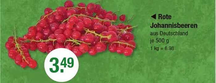 Rote Johannisbeeren aus Deutschland 500 g