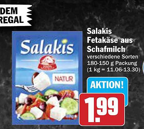 Salakis Fetakäse aus Schafmilch