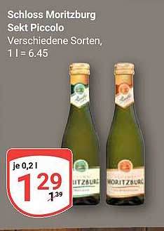 Schloss Moritzburg Sekt Piccolo
