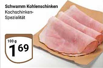 Schwamm Kohlschinken Kochschinken-Spezialität